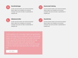 Text Med Ikoner - Målsidesmall