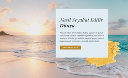 Rahat Seyahat Acentesi - Duyarlı Web Sitesi Şablonu