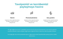 Faydalar Ve Arka Planda Metin Için Web Sitesi Ilhamı