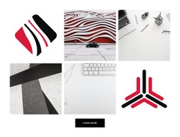 Gallery With Business Pictures Table CSS Template