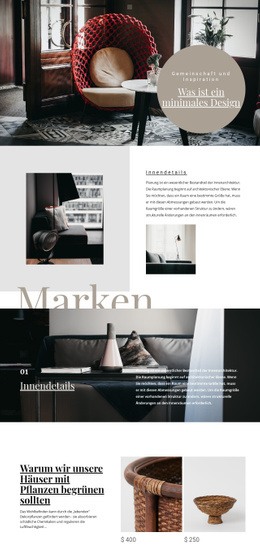 Innenmarken E-Commerce-Website