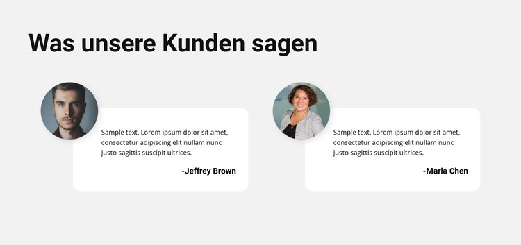 Meinungen von Kunden CSS-Vorlage