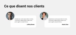 Avis De Tous Les Clients – Page De Destination HTML5