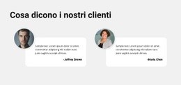 Opinioni Di Qualsiasi Cliente - Builder HTML