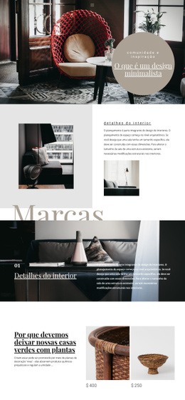 Marcas De Interiores - Incrível Tema WordPress