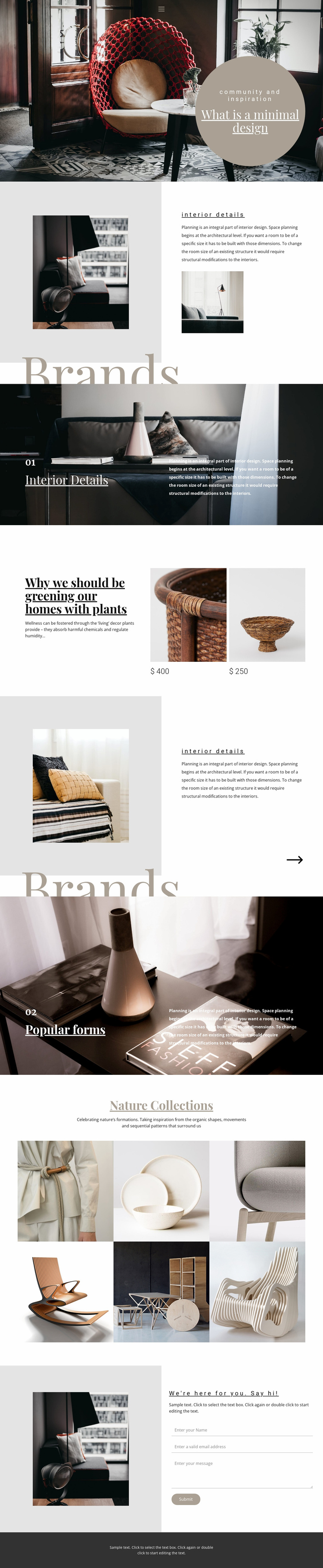 Interior brands eCommerce Website Design