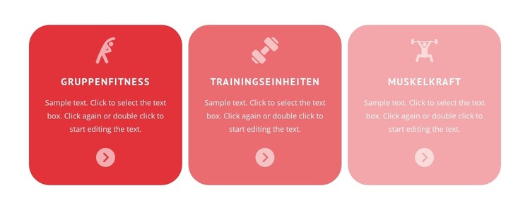 Fitness, Yoga, Tanzen und andere Sportarten HTML-Vorlage