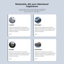 Reiseziele, Die Zum Abenteuer Inspirieren - HTML Template Generator