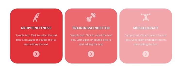 Fitness, Yoga, Tanzen und andere Sportarten HTML5-Vorlage