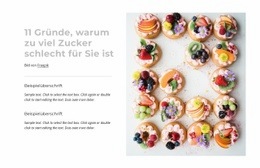 Die Süße Gefahr Des Zuckers - Benutzerdefiniertes Website-Design