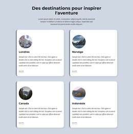 Des Destinations Pour Inspirer L'Aventure