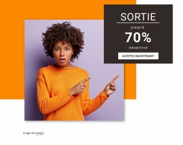 Collection Outlet Femme - Modèle De Page HTML