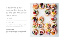 Thème WordPress Polyvalent Pour Le Doux Danger Du Sucre