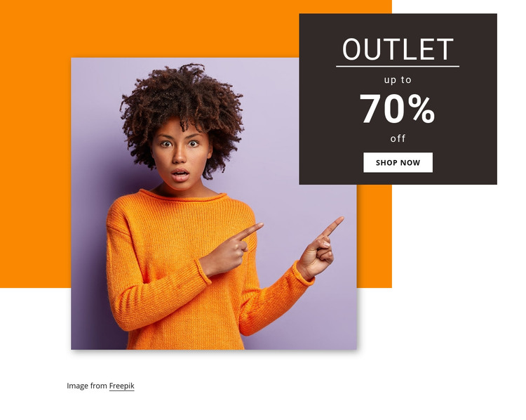 Women outlet collection Homepage Design
