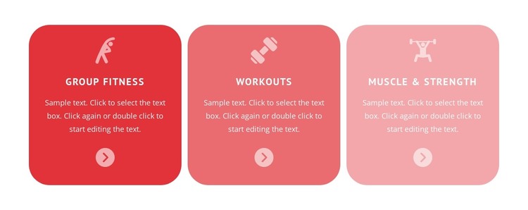 Fitness, yoga, dancing and other sports HTML Template