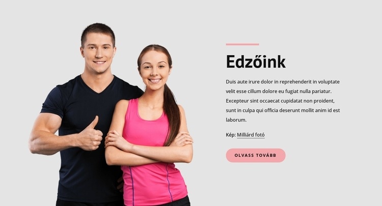 A legjobb személyi edzés Weboldal tervezés