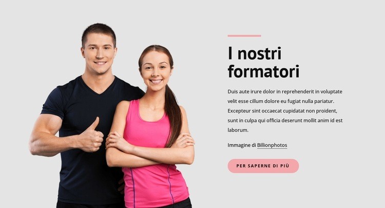 Miglior allenamento personale Modelli di Website Builder