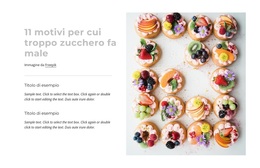 Tema WordPress Multiuso Per Il Dolce Pericolo Dello Zucchero