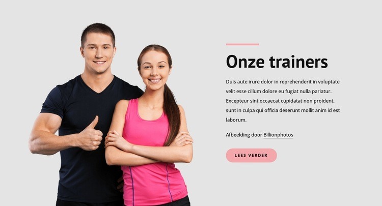 Beste persoonlijke training Website ontwerp