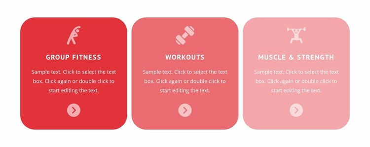 Fitness, yoga, dancing and other sports Website Mockup