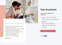 Superbe Conception Web Pour Cours De Grossesse