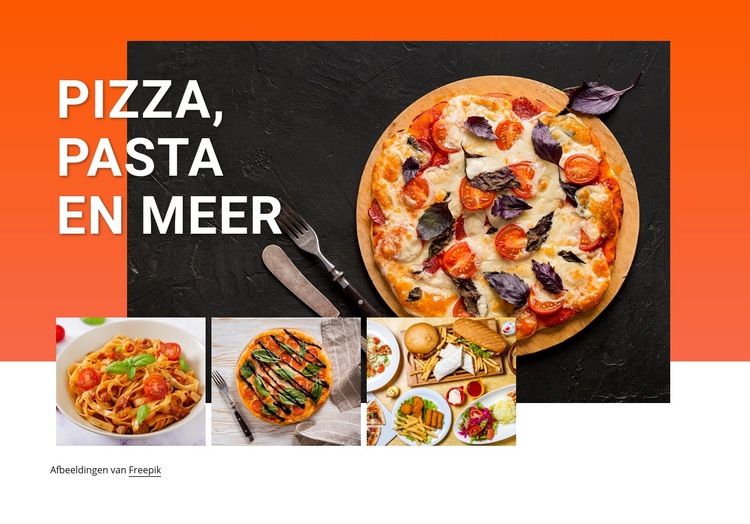 Pizza en pasta Html Website Builder
