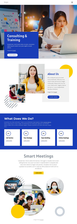 Most Creative WordPress Theme For Consulting And Training