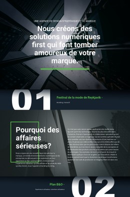 Premières Solutions Numériques Modèle De Page De Destination