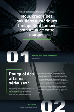 Modèle De Site Pour Premières Solutions Numériques