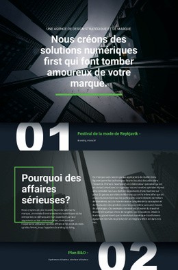 Premières Solutions Numériques : Modèle D'Une Page Pour N'Importe Quel Appareil