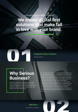 Digital First Solutions - One Page Template For Any Device