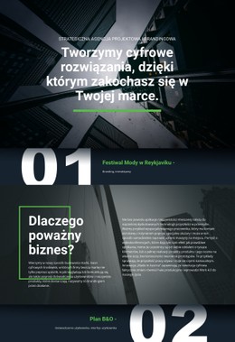 Szablon Strony Docelowej Cyfrowe Pierwsze Rozwiązania