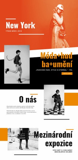 Móda A Hudba - Webová Šablona