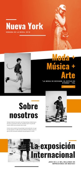 Moda Y Música Plantilla CSS Sencilla
