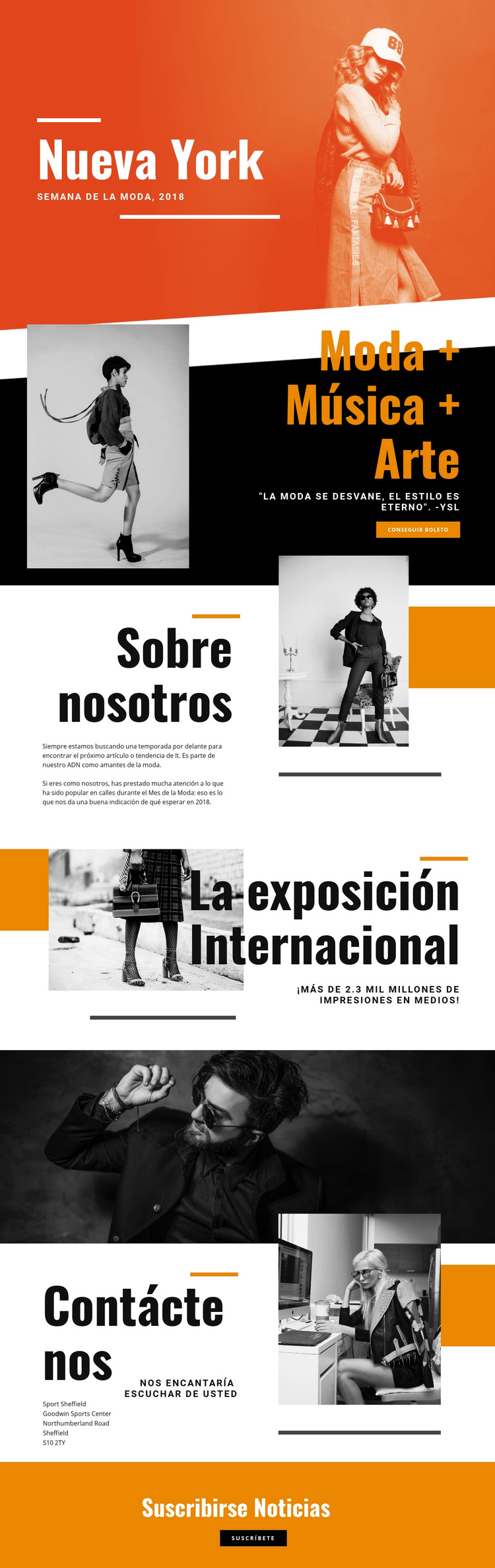 Moda y Música Tema de WordPress