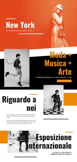 Moda E Musica - Modello Web