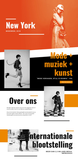 Mode En Muziek - Aanpasbaar Professioneel WordPress-Thema