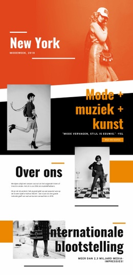 Mode En Muziek - Ultiem Website-Ontwerp