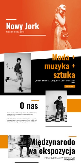 Moda I Muzyka - Kreatywny Uniwersalny Szablon