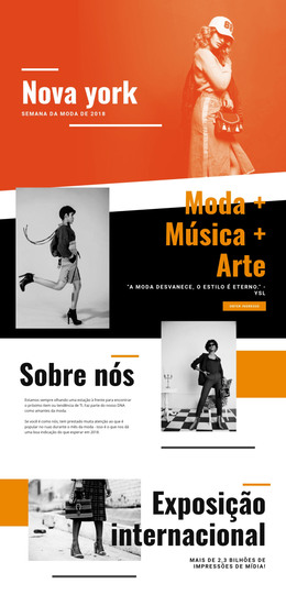 Moda E Música - Download De Modelo HTML