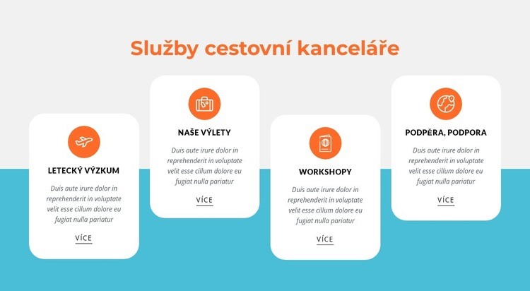 Cestovní a zájezdové balíčky Šablona CSS