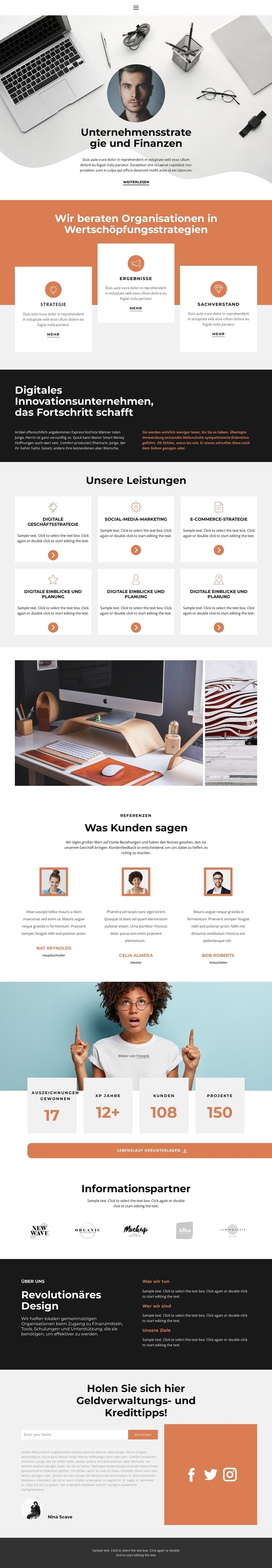 Diese aufstrebenden Business-Stars HTML5-Vorlage