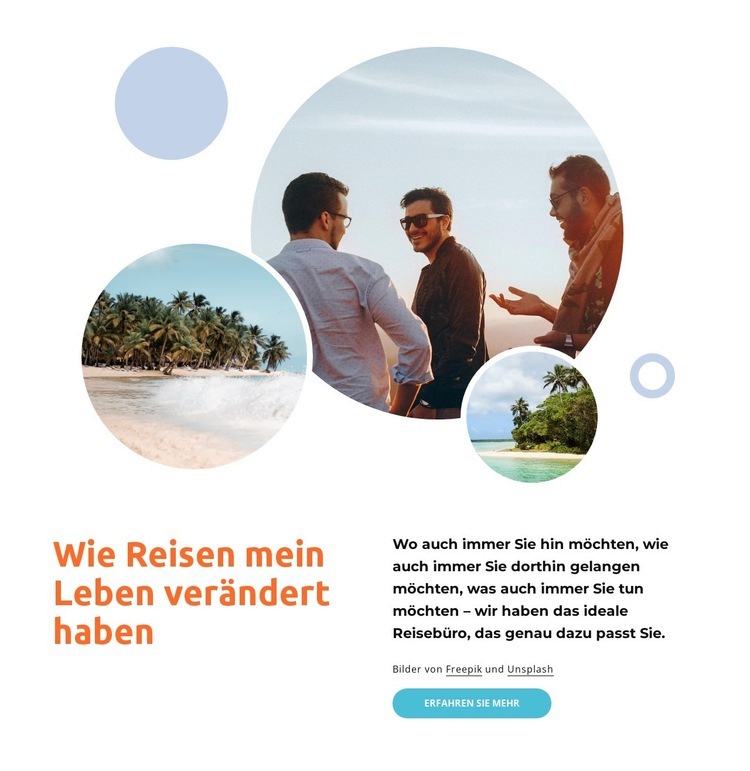 Reiseführer für kleine Gruppen Website design