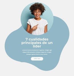 Diseño Del Sitio Para 7 Cualidades Principales De Un Líder