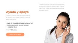 Bloque De Apoyo - Página De Destino Gratuita