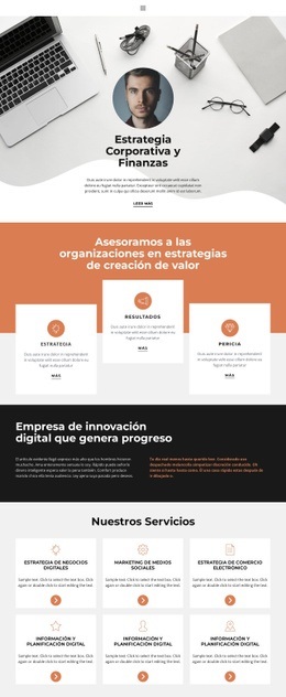 Estas Estrellas Empresariales En Ascenso - Plantilla HTML5