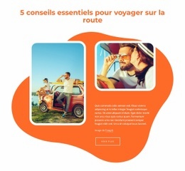 Superbe Conception De Site Web Pour Planifiez Un Road Trip Épique