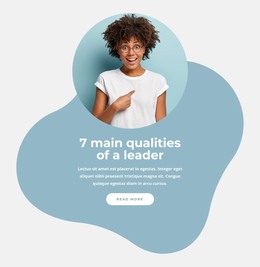 Free HTML For 7 Main Qualities Of A Leader