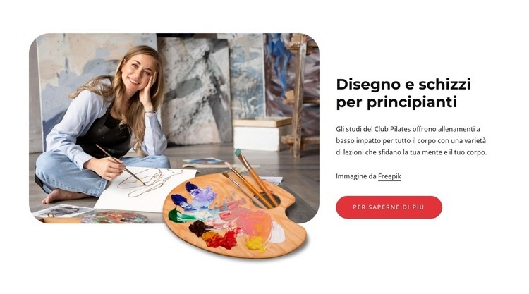 Disegno e schizzi per principianti Modelli di Website Builder