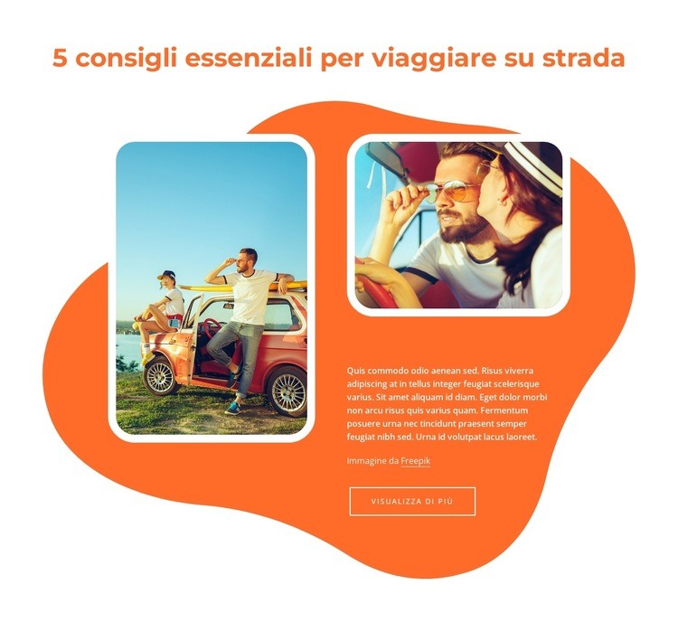 Organizza un viaggio epico Modelli di Website Builder